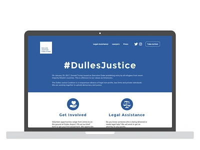 DullesJustice.org - Part 1 of 3 civic tech interaction design lean design ux design wireframes