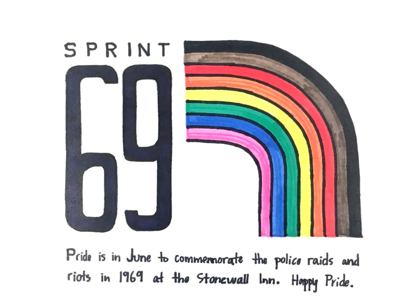 Sprint 69 Sign stonewall uxdesign ux productdesign kanban sprintart queerart lgbtq happypride gay pride