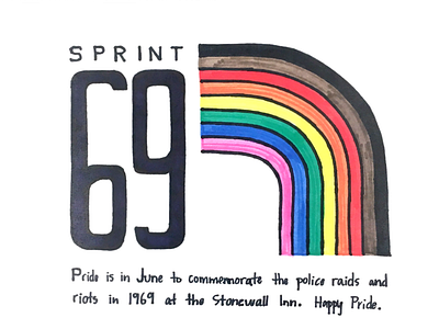 Sprint 69 Sign gay happypride kanban lgbtq pride productdesign queerart sprintart stonewall ux uxdesign