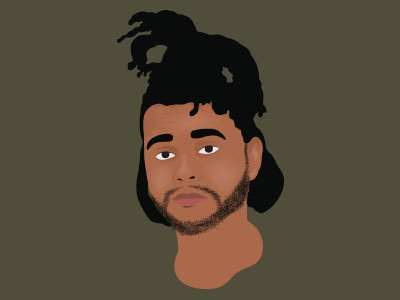 I Can't Feel My Face hip hop illustration music portrait rap
