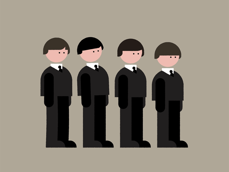 Twist and Shout animation illustration the beatles