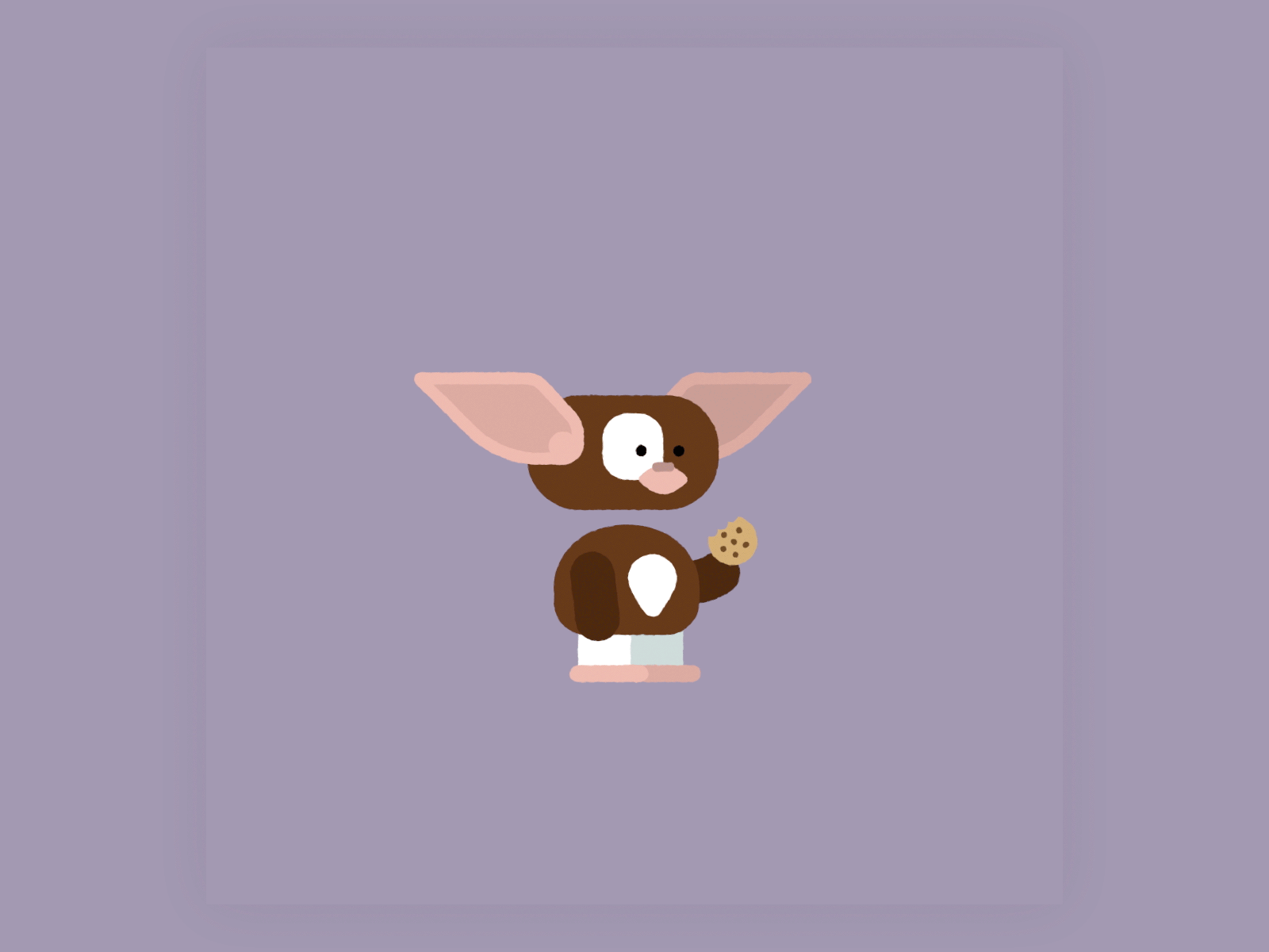 🎄🎞 "...with Mogwai comes much responsibility. "🎞🎄 animation character animation character design gif gizmo gremlins illustration limber looping motion motion design vector