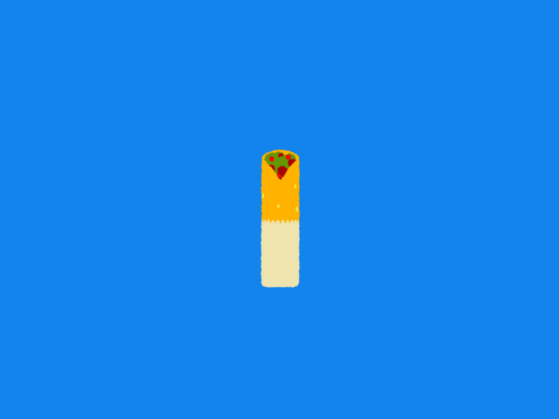 Mighty Morphing Food 🌯🥕 animation burrito carrot food gif healthyeating juicy junkfood morph motion takeaway vegetables