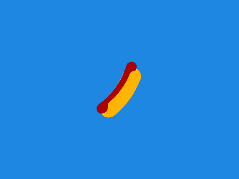Mighty Morphing Food 🌭🍌 animation banana food fruit gif heathy hotdog junkfood looping morphing takeaway
