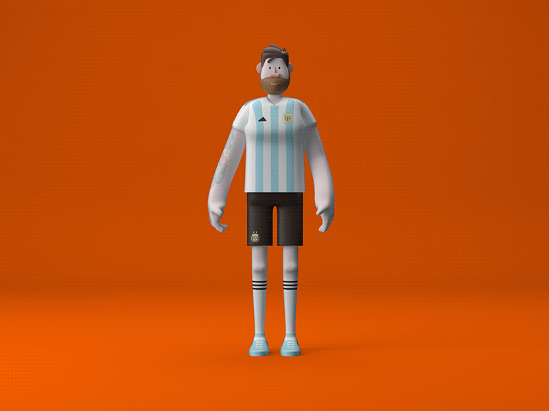 Messi Style Test character animation character wip style test football skills sports messi fifa football russia2018 world cup worldcup