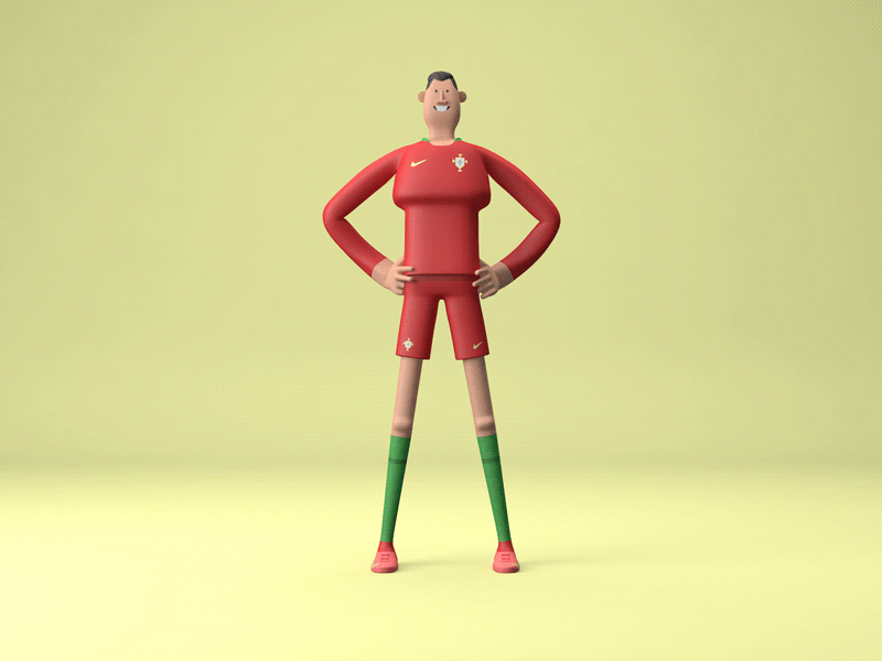 Ronaldo Style Test character animation character design fifa football football skills gif looping portugal ronaldo russia2018 soccer world cup