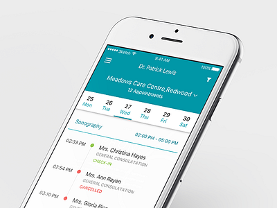 Doctor's mobile application app appointment booking departments doctor healthcare hospital ios management medical mobile patient