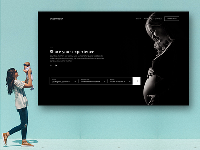 Platform for maternity care discovery & reviews healthcare interface mother patient pregnant product design review saas ui uxdesign web website