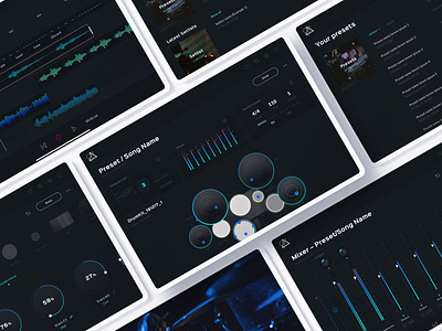 Hybrid Drum Module app branding concept design ui ux