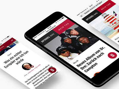 SPIEGEL - Daily App concept flexible fluid innovative magazine news newspaper progressive responsive ui ux web app