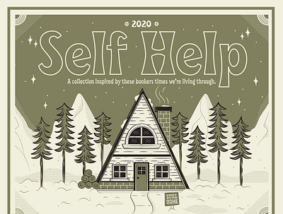 Self Help archive brand identity branding covid19 design holiday design illustration illustrator lettering poster