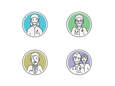 Medical Staff Icons