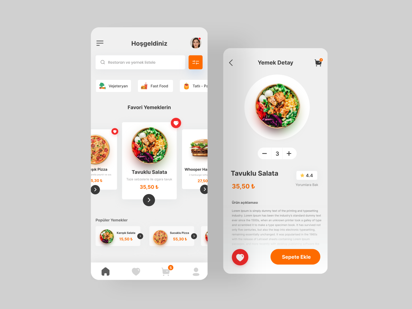 Food Concept by Gökhan Erer on Dribbble