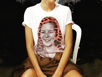 Kate Tee branding british celebrity graphic icon model party tee tshirt type typography