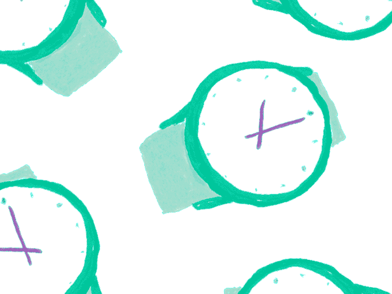 Who's got the time? animation gif illustration