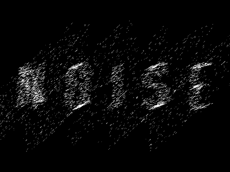 Patterns in the static gif glitch typography