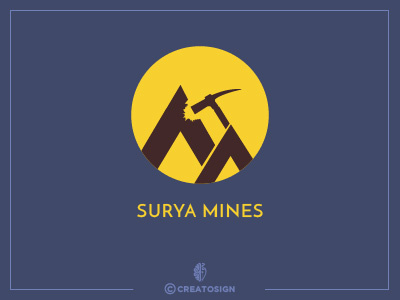 SURYA MINE Minimal Logo brandidentitydesign graphicdesign illustration logo minimal