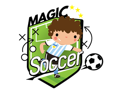 Logo Magicsoccer camp kids soccer sport