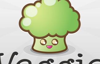 Veggie logo food green illustrative logo