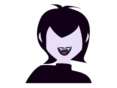 Mavis design girl halloween illustration minimal vampire