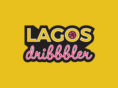 Lagos Dribbbler black cokards lagosmeet lasgidi meetup nigeria yellow