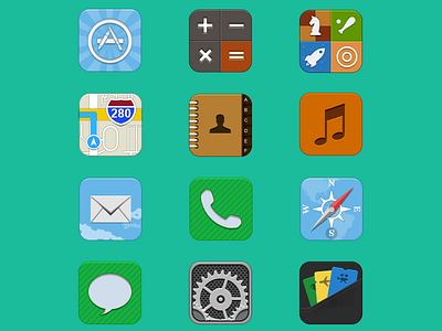 Flaterize - iOS icons free icons ios theme iphone