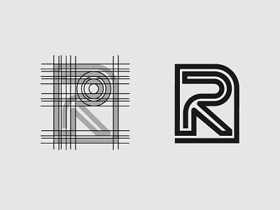 R Monogram graphicdesign grid illustration illustrator logo logodesign logoinspiration minimalist monogram monogram design monogram logo monogramlogo