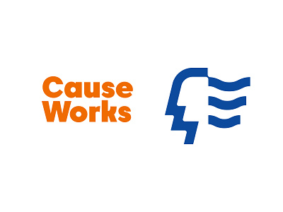 Cause Works Mark abstract branding company design gr.basil head logo logodesign logoinspiration minimalist vector