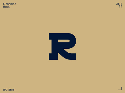 R logo branding corporate design logo logodesign logoinspiration minimalist monogram
