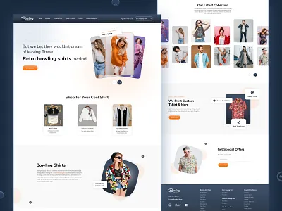 Bowling Concepts Landing Page branding custom design design ecommerce design graphic design landing page shopping website ui uiux design website design