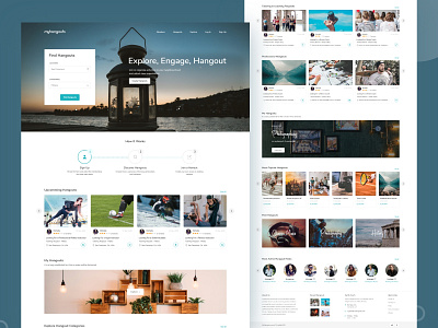 My Hangouts Website Design