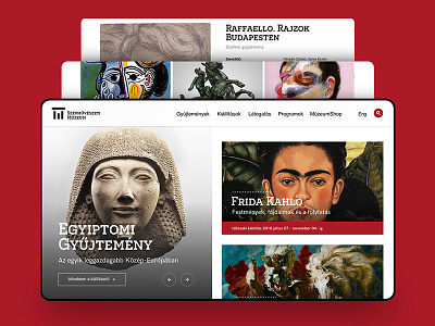 Museum of Fine Arts Budapest redesign - Desktop