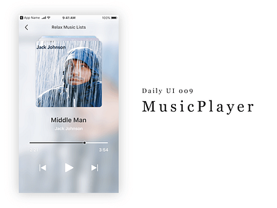 Daily UI 009 - MusicPlayer