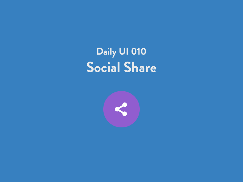 Daily UI 010 - Social Share 010 dailyui socialshare
