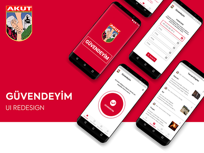 AKUT - Güvedeyim App app design mobile mobile app mobile ui ui uidesign