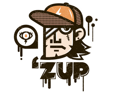 'Zup Guy character design guy illustration mudshock