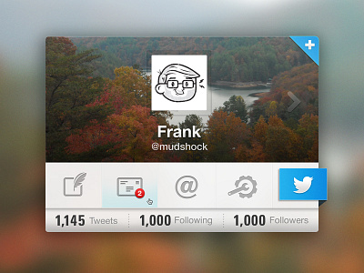Twitter Widget (WIP) design florida mudshock orlando pixels psd twitter ui widget wip