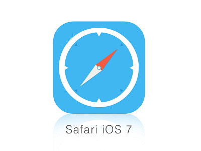 Ios7 Safari app browser flat icon ios 7 iphone safari ui