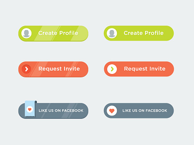 Flat Ui Buttons Update by Frank Rodriguez on Dribbble