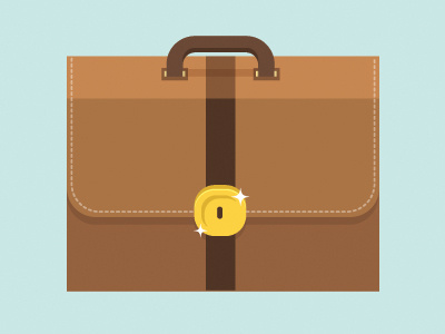 Bag/Case bag case finance flat glow icon illustration logo rejected suitcase vector