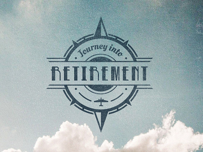 Journey Into Retirement Course Badge badge branding education finance interactive journey logo retirement savings surviving finance travel web