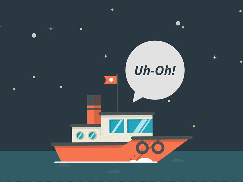 404 Tugboat CSS Animation 404 page animation boat css flag gif mudshock ocean sea tugboat web