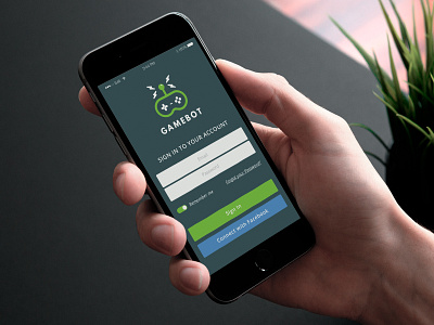 Iphone - sign up app design game iphone 6 layout mobile mockup sign up ui