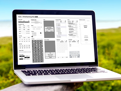 iOS 7 Wireframe Kit ios 7 ios7 ios7 wireframe iphone iphone wireframe wireframe wireframing