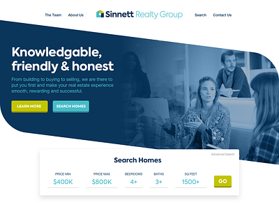 Marketing Site Design – Sinnett Realty