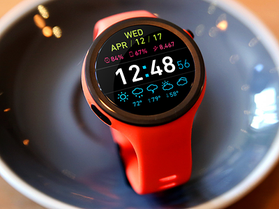 Watchoid - Android Watch Face Design - Alternate Colors android android-wear watch watch-face