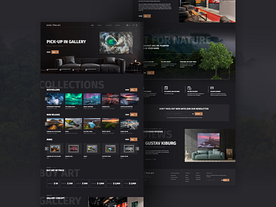 Iurie | fine art gallery e-commerce Shopify design design graphic design typography ui ux web