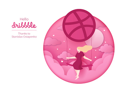 Hello Dribbble! design ux vector web