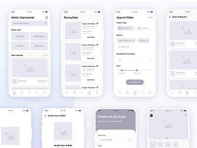 Wireframing - Tamaddun Mobile App app design interaction interface mobile online ui ux