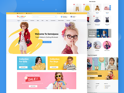 Semsipasa Online Store Website buy buying design interaction interface landing onepage online shop shopping shopping cart store store design ui ux website
